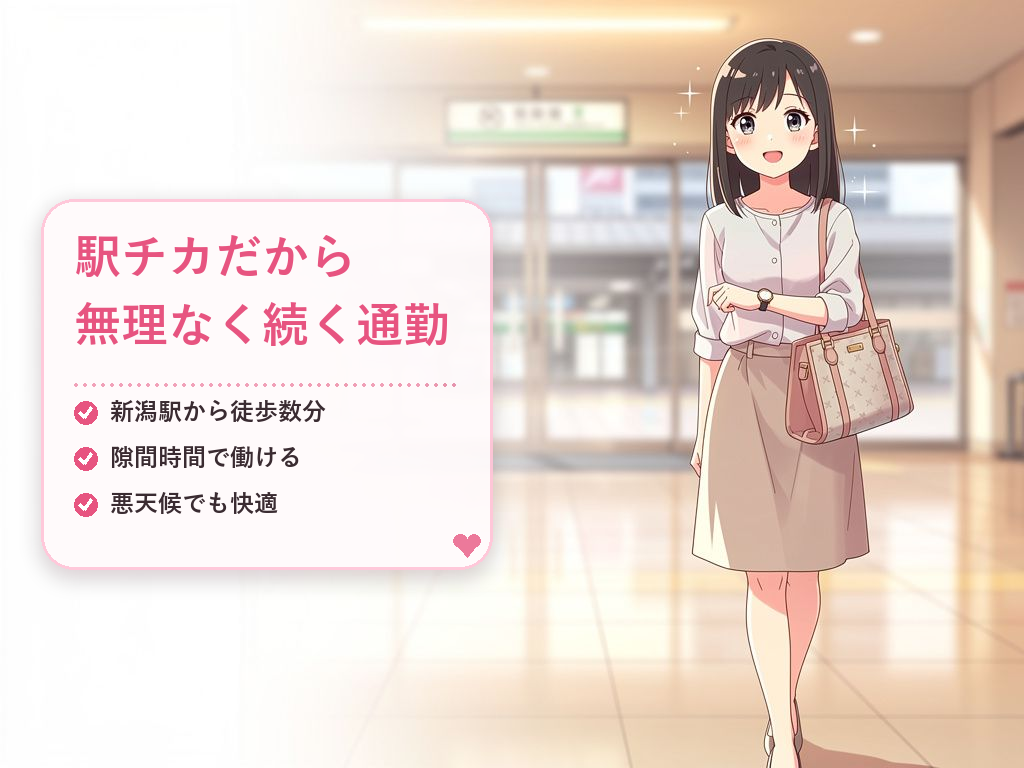 駅近だから続けられる！通勤スタイルの魅力