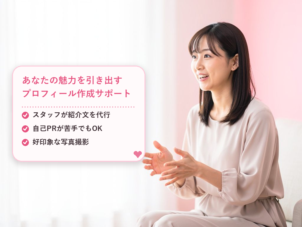 魅力が伝わる！プロフィールの作成代行と写真撮影
